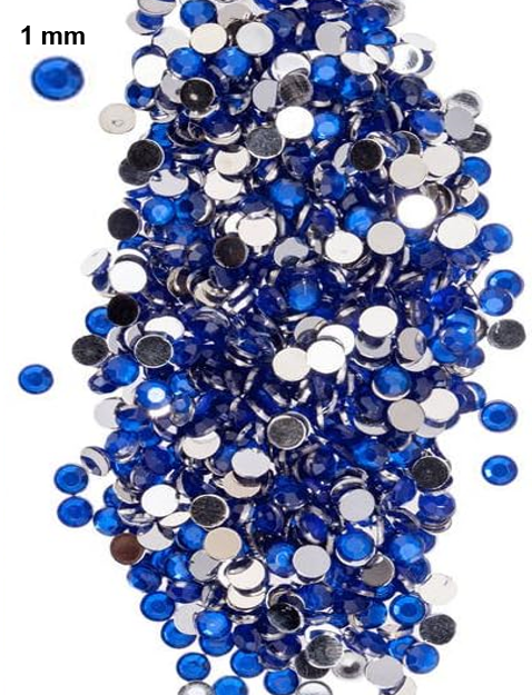 Sapphire Swarovski Rhinestones - 1 mm